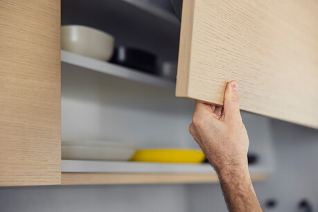 HERZOG Küchen Hochschrank zum Aufklappen